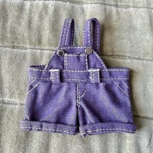 Labubu Purple Denim Overalls